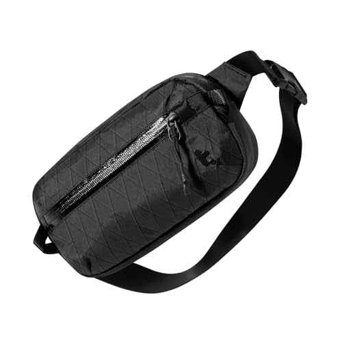 tomtoc 1.5L X-Pac Sling Bag with RFID Blocking, Crossbody Bag Minimalist Chest Shoulder Pack for Men/Women, Water-resistant Lightweight Casual Funny Pack for Travel, Daily Commute