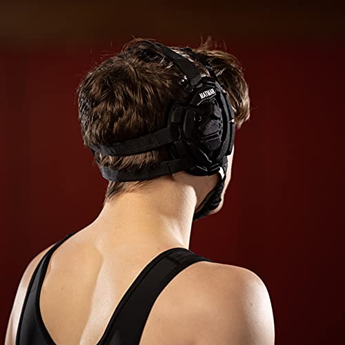 Matman Adult Wrestling Headgear Black - Medalist Protective Gear for Men & Women