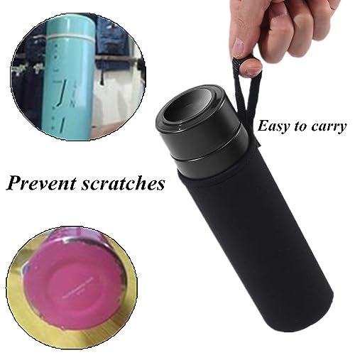 Neoprene Water Bottle Carrier Bag 24 oz - Insulated Sports Sleeve for Hiking & Travel - 1 Pack