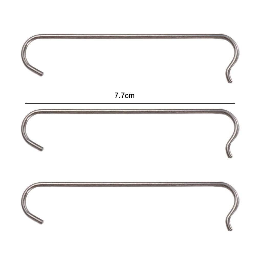 Vctitil 3 Pcs Stainless Steel Bicycle Chain Hooks, Bike Chain Repair Aid Tool