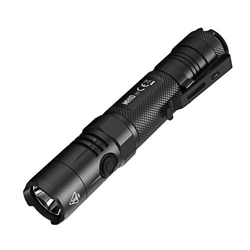 Nitecore MH10 V2 Type-C Rechargeable Flashlight 1200 Lumens - Includes a Battery & Eco-Sensa Type-C USB Cable
