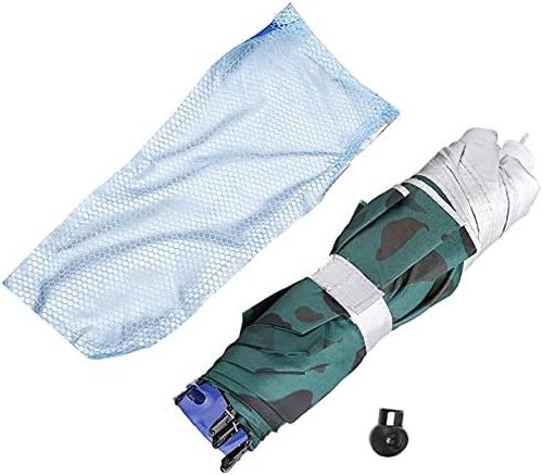 Luwint 36'' Diameter Elastic Fishing Gardening Folding Umbrella Hat Headwear