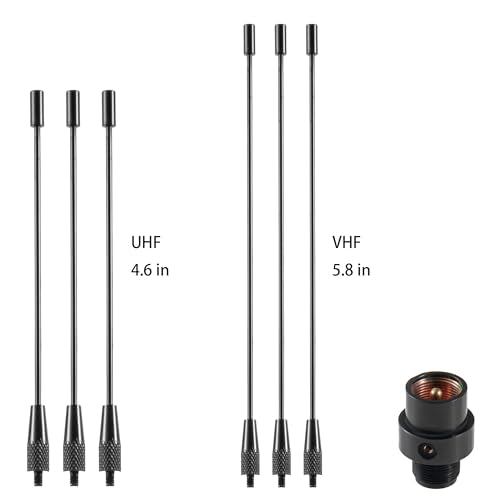 UHF VHF Dual Band 136-174MHz 400-470MHz Mobile Base Radio Antenna Ground Plane Kit, 2m/70cm PL259 to SO239 Ground Plane Mount, Improve SWR
