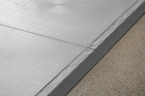 Interlocking Floor Tile Edge & Corner Trim Set - Beveled TPE Finish - 14 Pieces - Made in USA