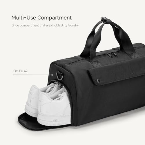 16L Gym Duffel Bag with Shoe Compartment - Water-Resistant CORDURA Fabric