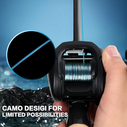 Monofilament Fishing Line 3-100lb Premium Nylon with Camouflage Design