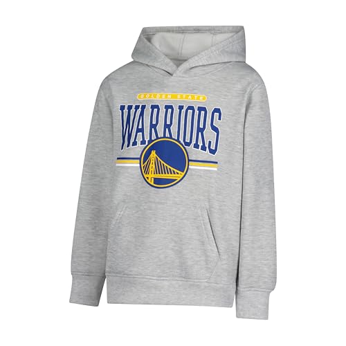 NBA Youth Hoodie Sweatshirt and Joggers Set - Golden State Warriors, Heather Gray, Size 10-12
