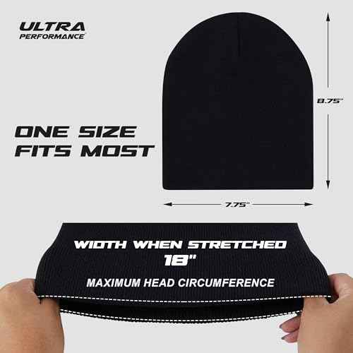 Ultra Performance 3 Pack Beanie Winter Hats for Men & Women Mens & Womens Skull Cap Beanies Hats