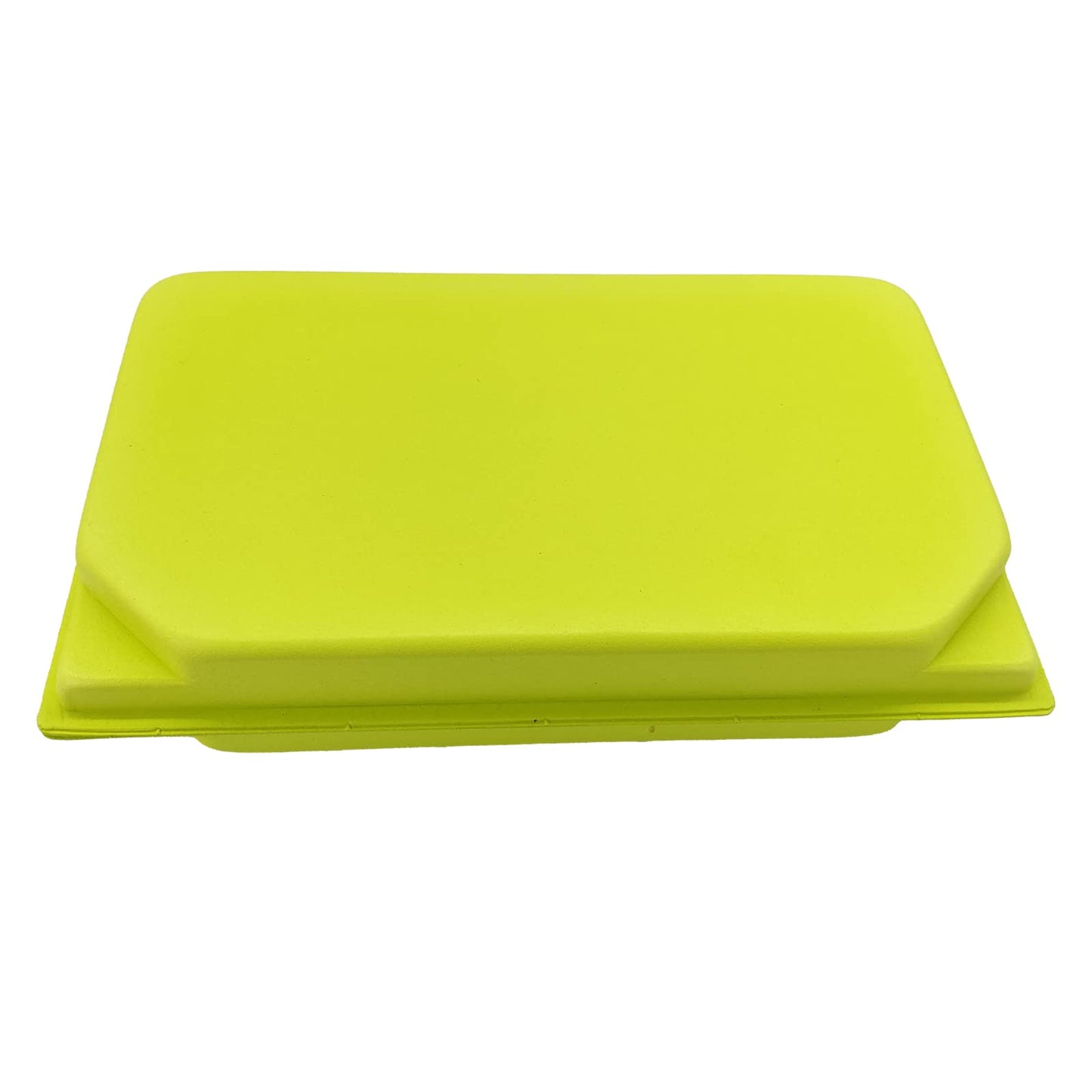 2 PC Fly Box Float Tackle Box Slit EVA Foam Fly Fishing Tackle Boxes Fishing Storage 6X3.48X1.2inch (Green+Grey-2pc Grip foam)