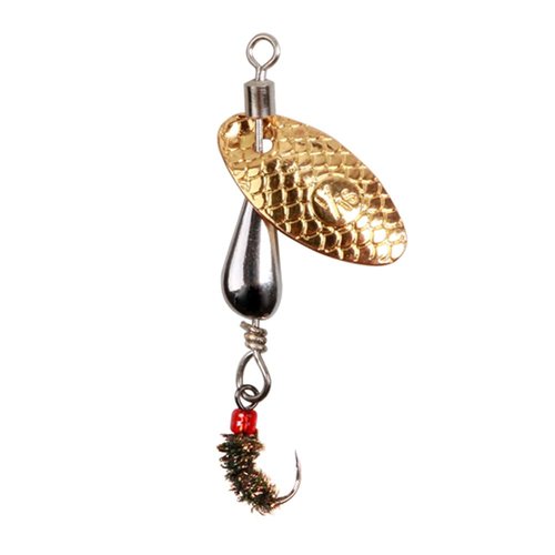 Trout Spinners, Fly Trout Fishing Lures for Bass Salmon Pike, Fishing Spinner Kit Smallmouth Bass Lures with Brass Spinner for Lake River Fishing (Style A-0.1oz/5PCS)