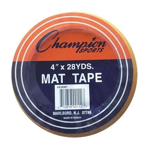 Champion Sports 4 Inch x 28 Yards Clear Mat Tape for Wrestling & Gymnastics - Variation of THIS listing