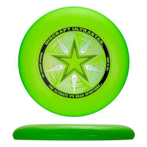 Discraft Ultrastar Neon 5-Pack | Premium Ultimate Discs - Neon Pink, Yellow, Cobalt Blue, Green, and Orange