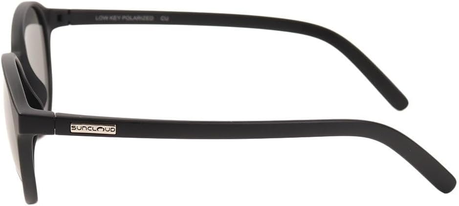 Suncloud Low Key Polarized Sunglasses in Matte Black with Grey Lenses 50mm