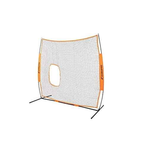 CHAMPRO MVP Lightweight Portable Fastpitch Softball Pitcher's Screen Training Net, 7' X 7'