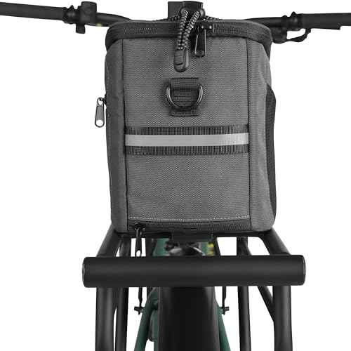 Retrospec Cahoot Waterproof Bike Trunk Bag - rPET Cycling Rear Rack Storage Bag with Rain Cover and Carry Strap for Commuter - E-Bike Compatible (7.75"x12.5"x5.75")