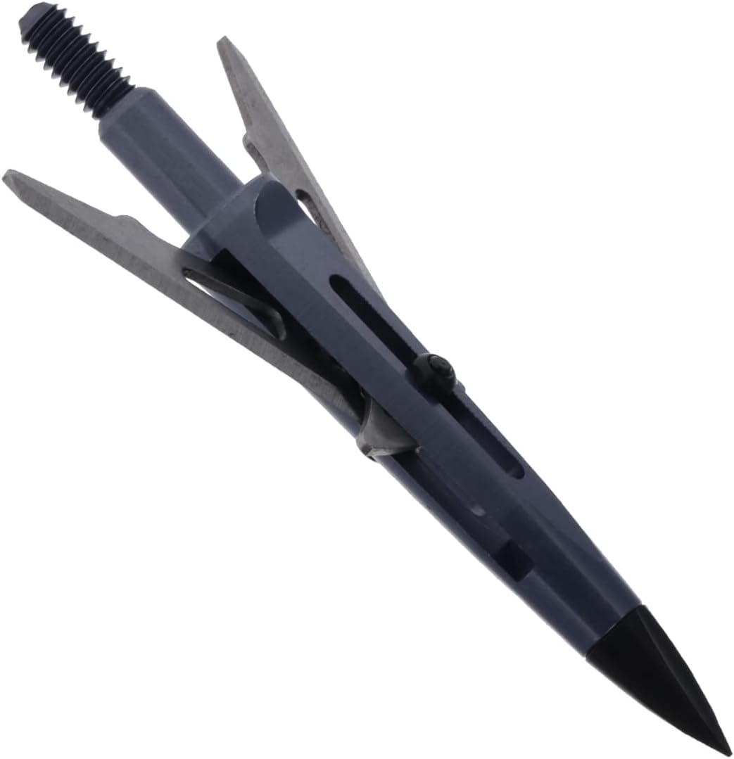 New Archery Products Killzone 2 Blade Rear-Deploying Bow Hunting Mechanical Broadheads with 2" Cutting Diameter & Spring-Clip Design - 3 Pack