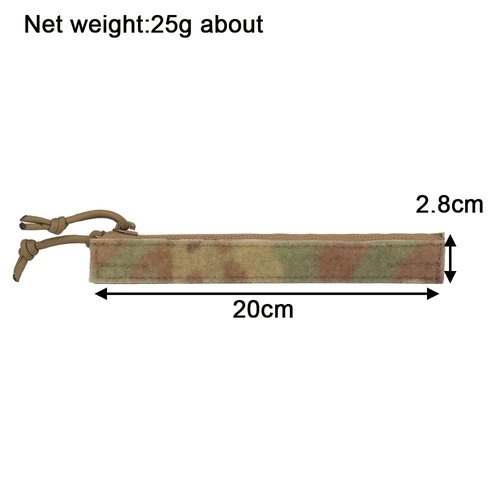 Tactical Vest Zipper Insert Pocket for Vest Combat Crye AVS Hook and Loop YKK Double Zipper Panel Storage Pouch