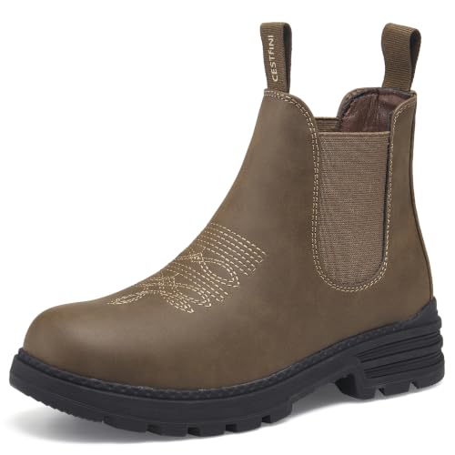 Cestfini Lightweight Chelsea Hiking Boots for Women - Brown 9 - Outdoor Footwear