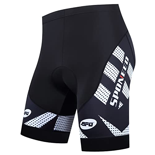 Men's Cycling Shorts Padded Bike Biking Pants Cycle Wear Tights Large White