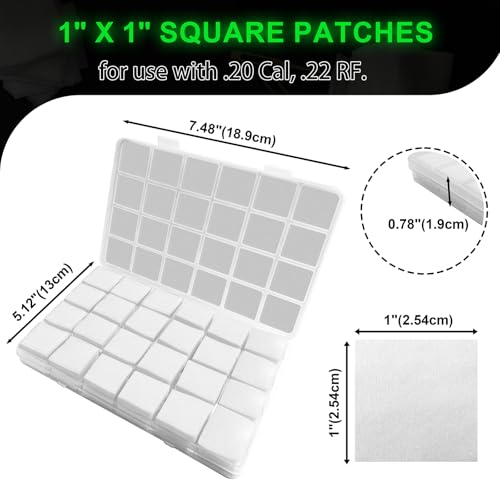 Gun Cleaning Patches Kit 2400PCS with Storage Box for Firearms & Rifles