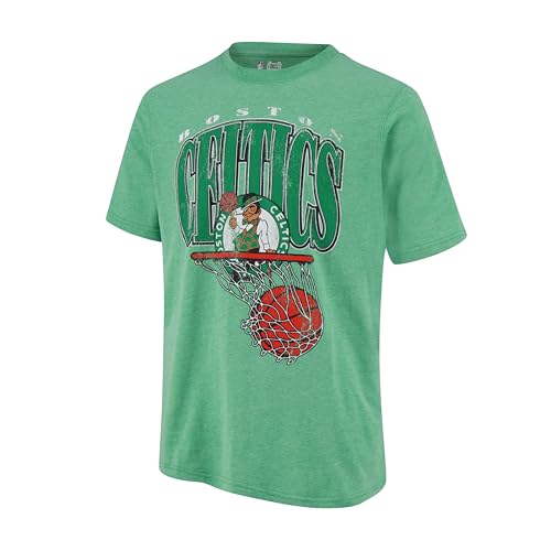 Youth NBA Official Distressed T-Shirt - Boston Celtics Team Color, Size 10-12