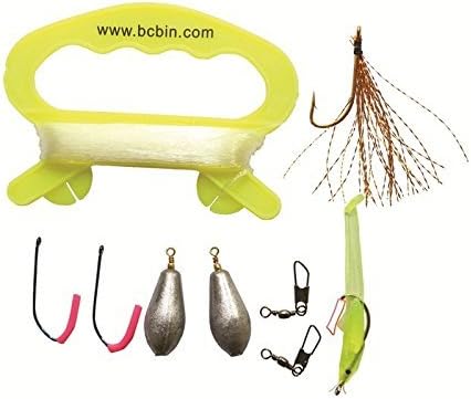 Survival Fishing Kit - Compact Kit for Campers/Hikers (10 Pieces)