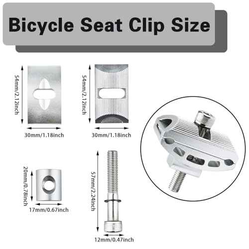 Bike Seat Clamp Bicycle Mountain Bike Spare Parts Aluminium Alloy Bicycle Seat Clamp 1 Pack