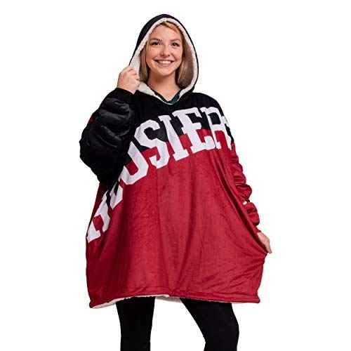 FOCO NCAA Reversible Oversized Sherpa Hoodie Sweatshirt Hoodeez
