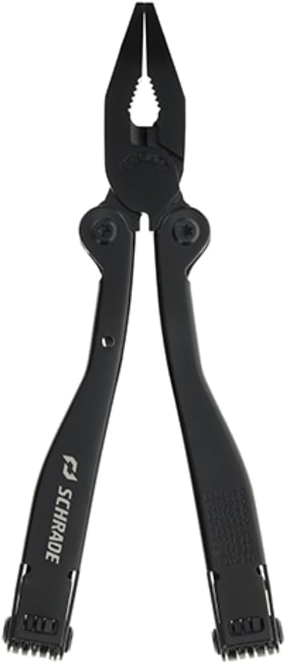 Schrade Delta Class Tough Tool with Stainless Steel 20 Piece Tough Multi-Tool with Can Opener, Pliers, Screwdrivers and Sheath for Outdoor Survival, Camping and EDC