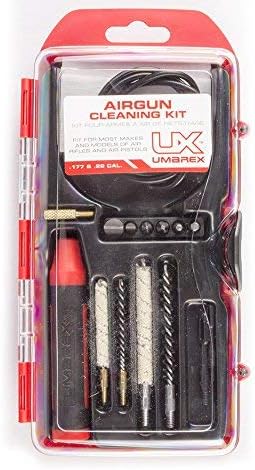 Umarex .177 and .22 Caliber Air Gun Cleaning Kit - Includes Cleaning Rod, Brushes, Mops, Jags, Pads, Driver Set and Thread Adapter