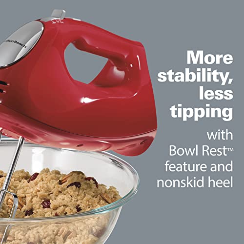 Hamilton Beach 6-Speed Electric Hand Mixer with Bowl Rest & QuickBurst - Black