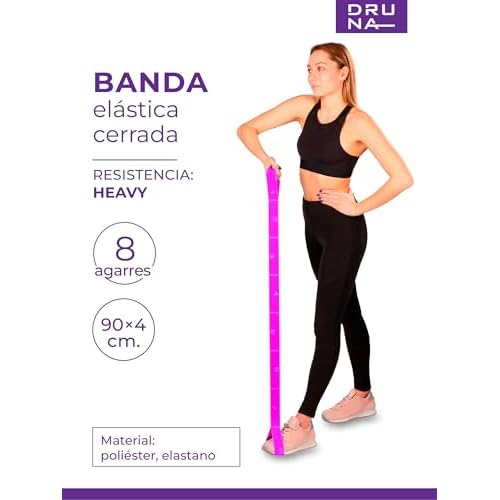 8-Loop Resistance Stretch Band ? Elastic Fitness Strap for Yoga, Pilates, Dance, Rhythmic Gymnastics & Physical Therapy