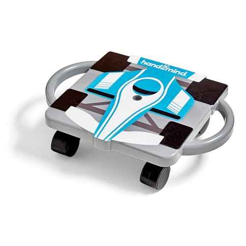 hand2mind Blue Speedway Racer Scooter Board, Floor Scooter Board, Gross Motor Toys, Kids Exercise & Physical Education Equipment, Playground Toys, Indoor Active Play, Toddler Outdoor Activities