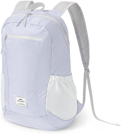 Naturehike 18L Lightweight Hiking Backpack, Waterproof Camping Packable Backpack Ultralight for Travel, Airplane, Small Hiking Daypack for Adults, Black