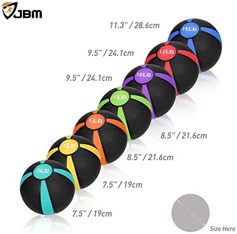 JBM Medicine Ball for Workouts Exercise Strength Training