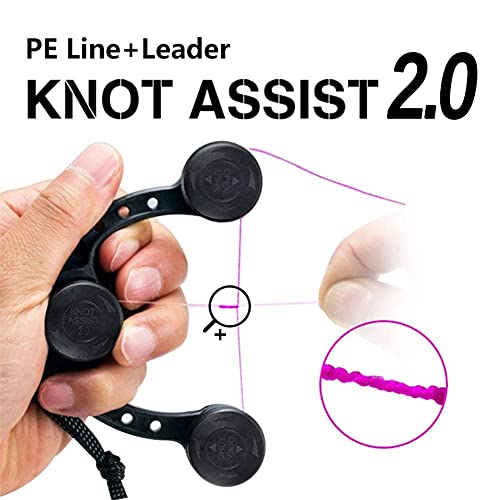 Fishing Line Knot Tying Tool for FG Knot Braid to Leader Connection — Compact Folding