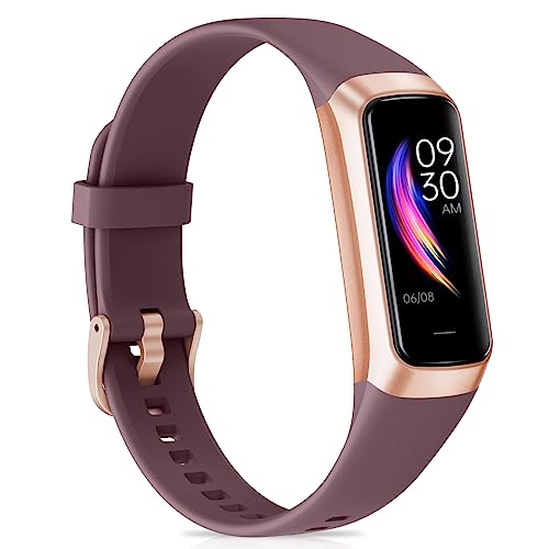 Fitness Tracker with 24/7Heart Rate, Blood Pressure, Sleep Tracking, Calorie, Activity Tracker with 1.1" AMOLED Color Screen, Waterproof Step Tracker for Android iPhones Women Men
