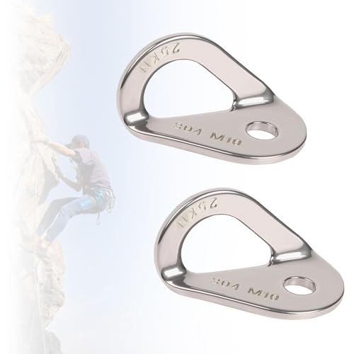 25KN M10 Stainless Steel Climbing Bolt Hanger Outdoor Anchor 2PCS