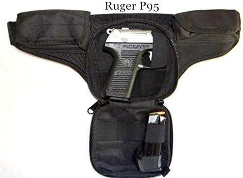 DTOM Law Enforcement Concealed Carry Fanny Pack CORDURA NYLON - Black