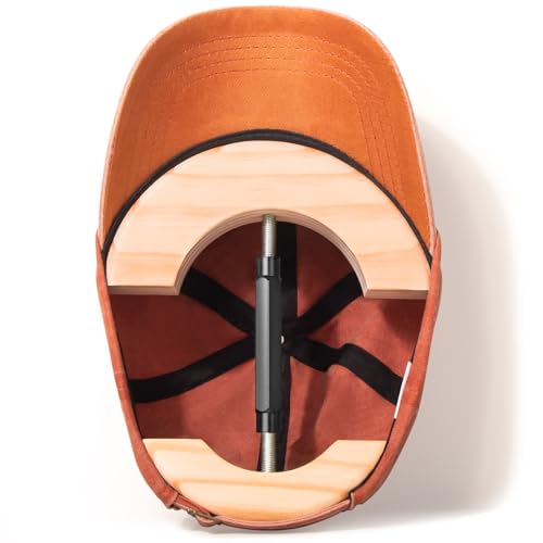 Hat Stretcher, Specifically Designed Hat Stretcher for Baseball Caps, Fitted Hats Size 6 1/2 to 7 7/8, Solid Wood, Heavy Duty of Baseball Extender Widener, Fitted Ball Cap Jack