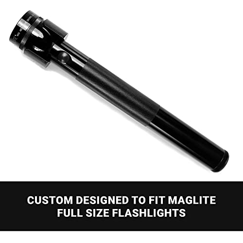 Heavy-Duty Flashlight Mount for MagLite D-Size - Wall or Surface Mount, Emergency Storage - D Battery Variation