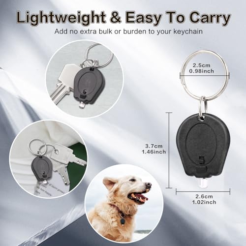 UV Light Keychain Flashlight - 395nm UV Black Light for Detection, 12 Pack