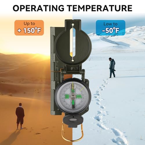 Compass Hiking Survival, Wilderness Survival Compass for Kids- Magnetic Gear Set Navigation Map- Backpacking Camping Hunting Survival