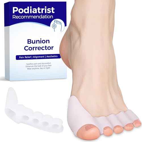 Toe Separators - Podiatrist Recommended, Toe Spacers for Men and Women, Breathable Bunion Corrector