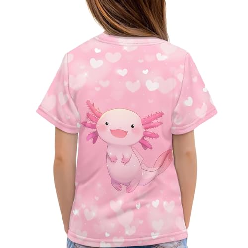 Xhuibop Kids Tshirts Girls Boys 3-16 Years Summer Clothes for Teens Loose Fitting Tops