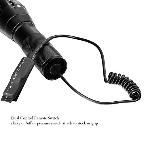 Green Hunting Flashlight Kit with Adjustable Beam & Mounts - Predator Light