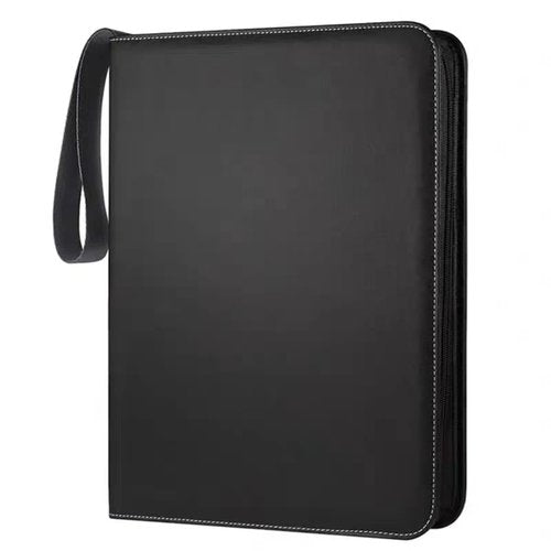 Trading Card Binder, 900 Pockets Album Folder With 50 Top-Loading Page Sleeves, 9 Pocket Binder for Game, Sports, Baseball Cards (Black)