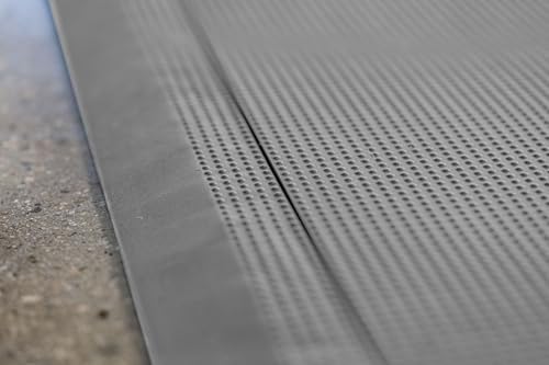 Interlocking Floor Tile Edge & Corner Trim Set - Beveled TPE Finish - 14 Pieces - Made in USA