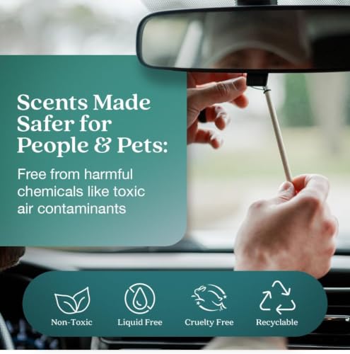 Enviroscent Car Air Freshener Auto Stix Seaside Coconut & Verbena Pack of 6