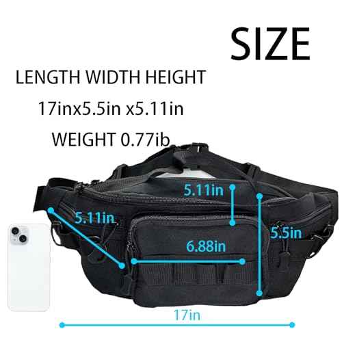 Fishing Fanny Pack for Men -Fishing Fanny Pack-Lightweight and Fishing Sling Pack